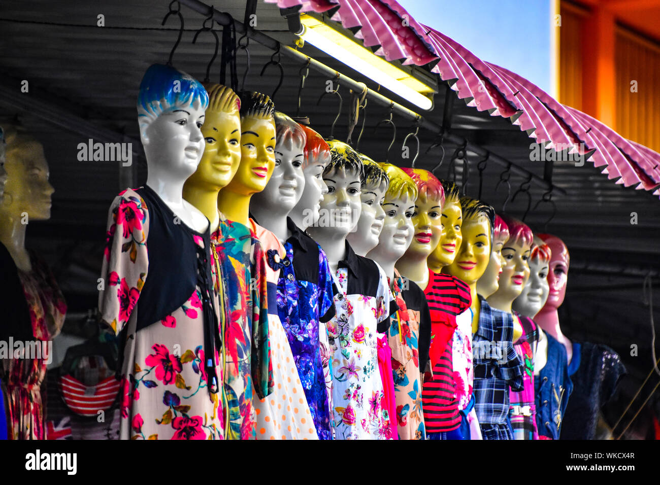 Mannequins, Display Dummies, Jaffna Town, Jaffna, Sri Lanka Stock Photo