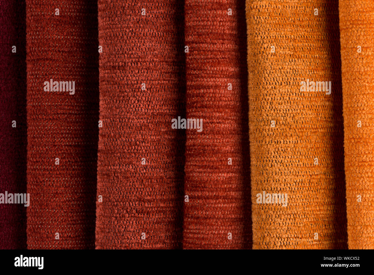 Closeup detail of multi color fabric texture samples Stock Photo Alamy