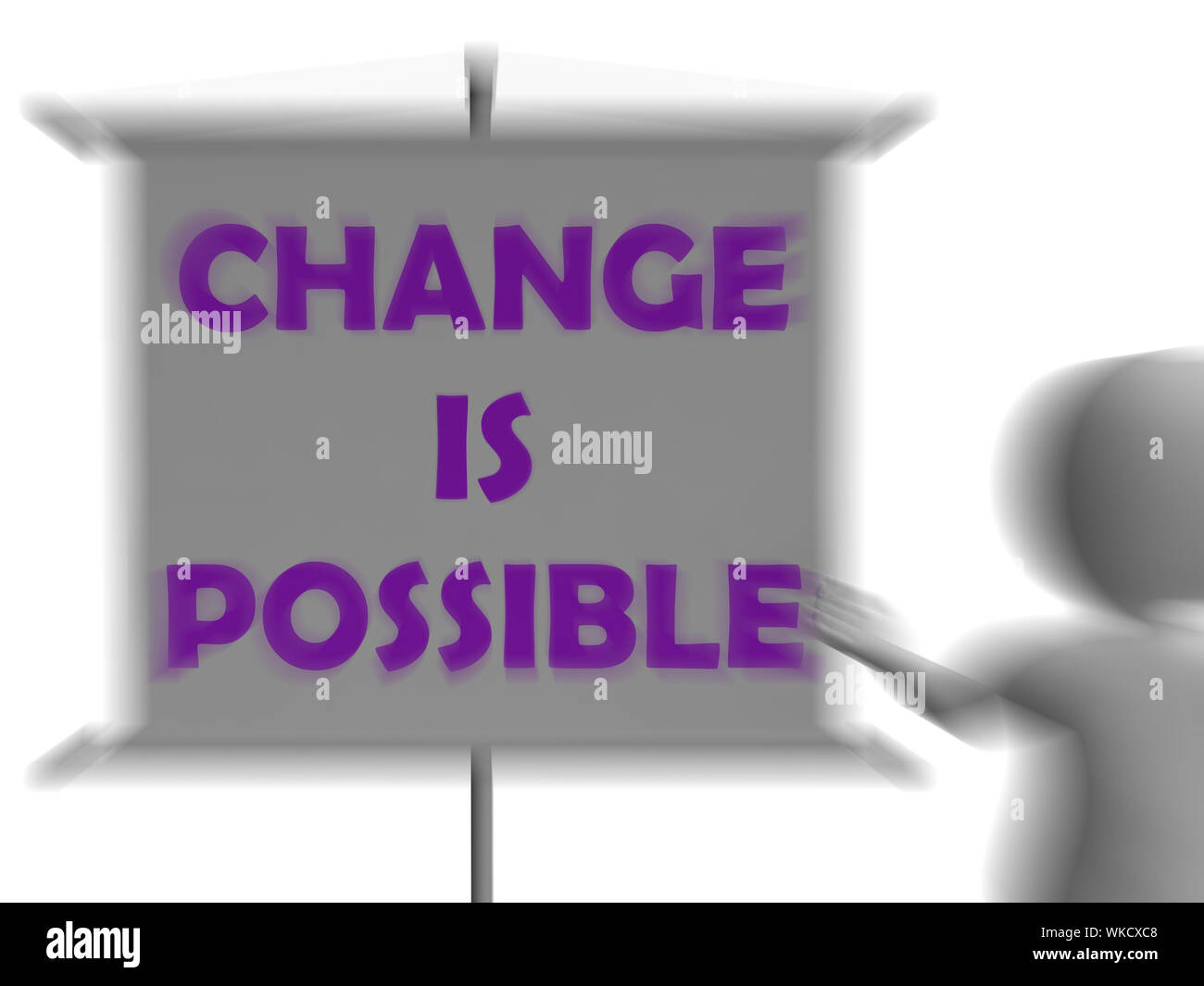 Change Is Possible Board Displaying Possible Improvement And Rethinking ...