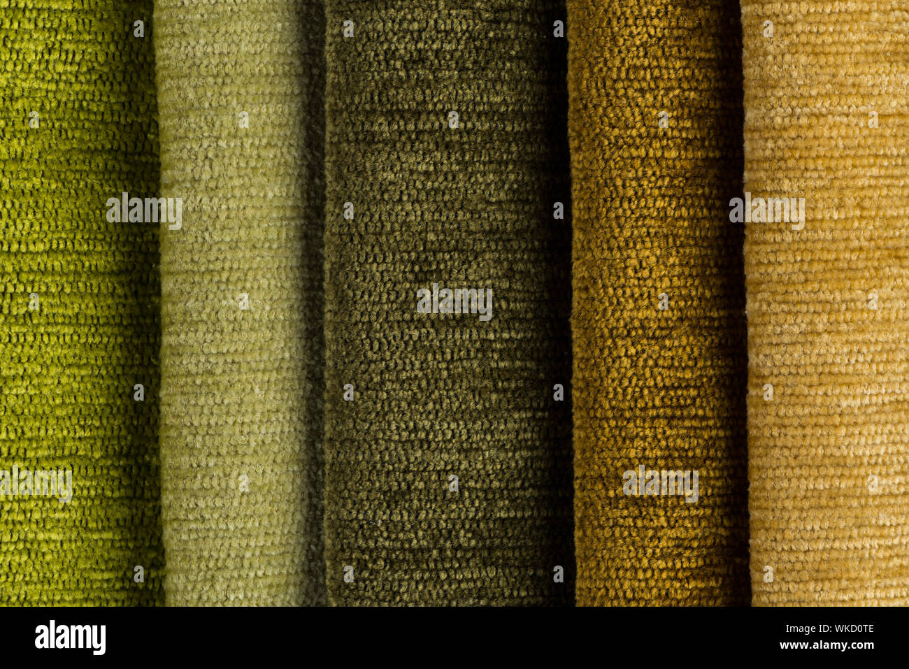 Closeup detail of green fabric texture background Stock Photo - Alamy