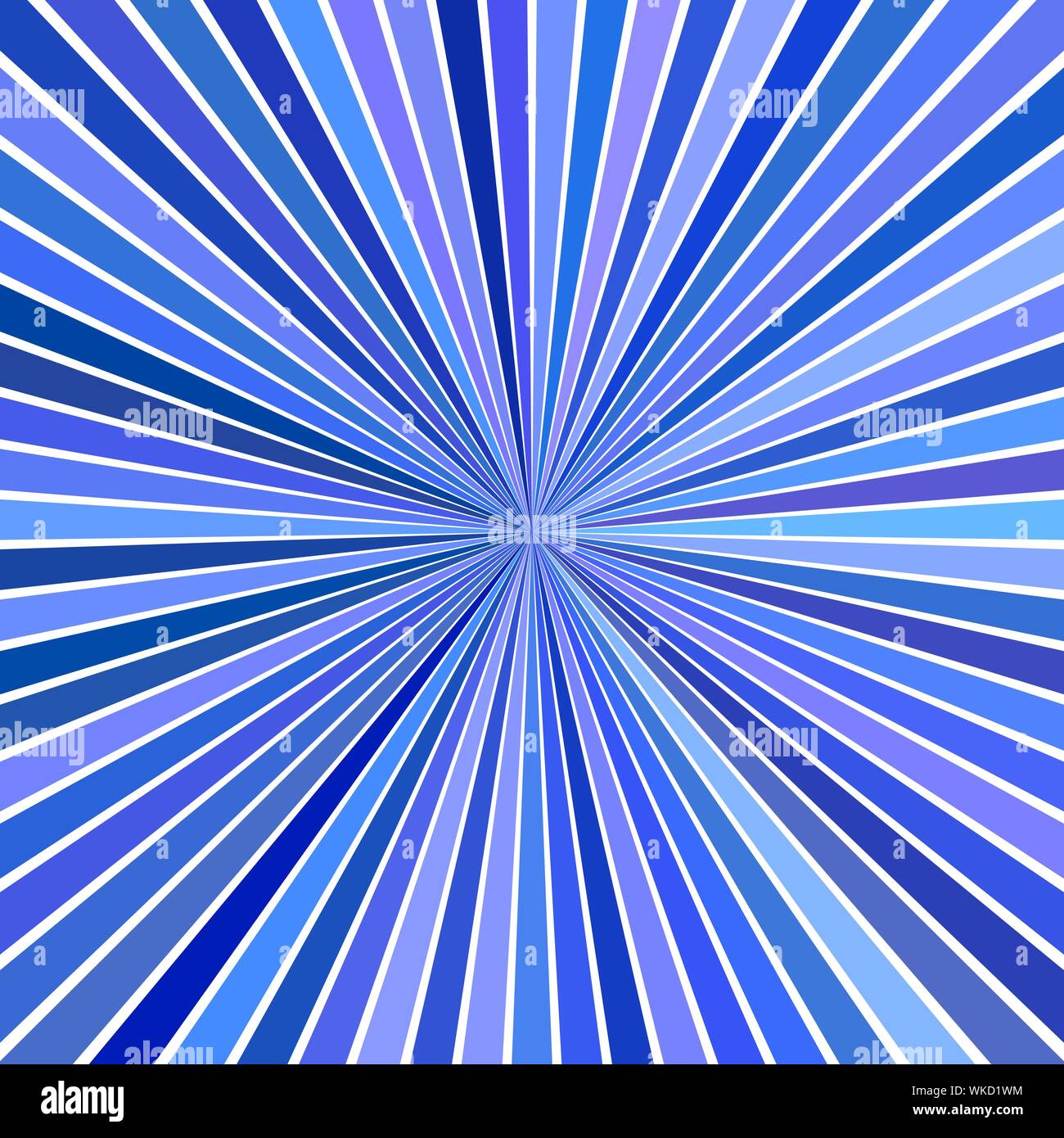 Blue psychedelic geometrcial blast concept background - vector ...