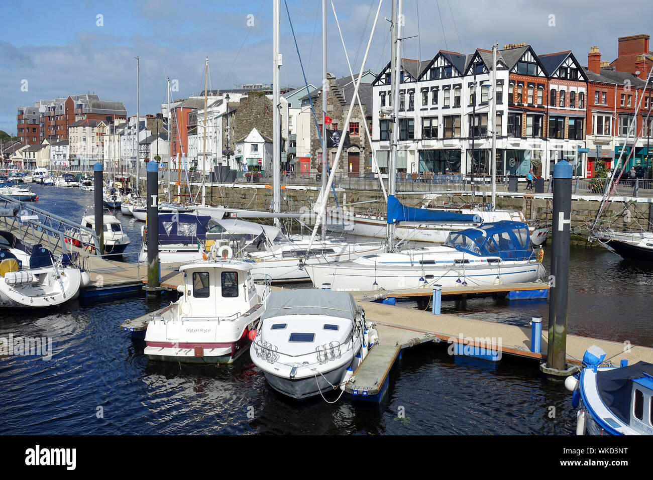 South Quay and Harbour Marina, Douglas, Isle of Man Stock Photo Alamy