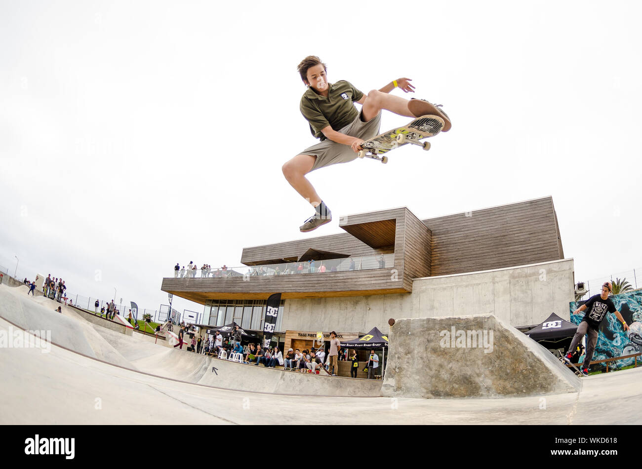 ERICEIRA, PORTUGAL - MAY 10 2014: Miguel Pinto during the DC King of the Park. Stock Photo