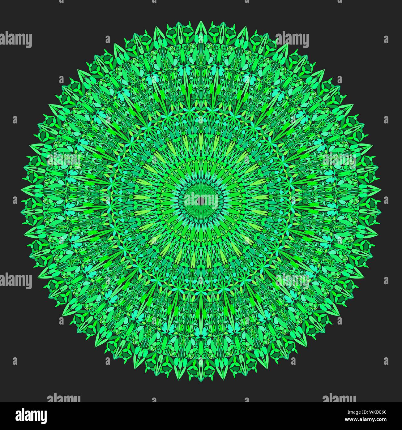 Floral mandala - abstract circular vector graphic design Stock Vector ...