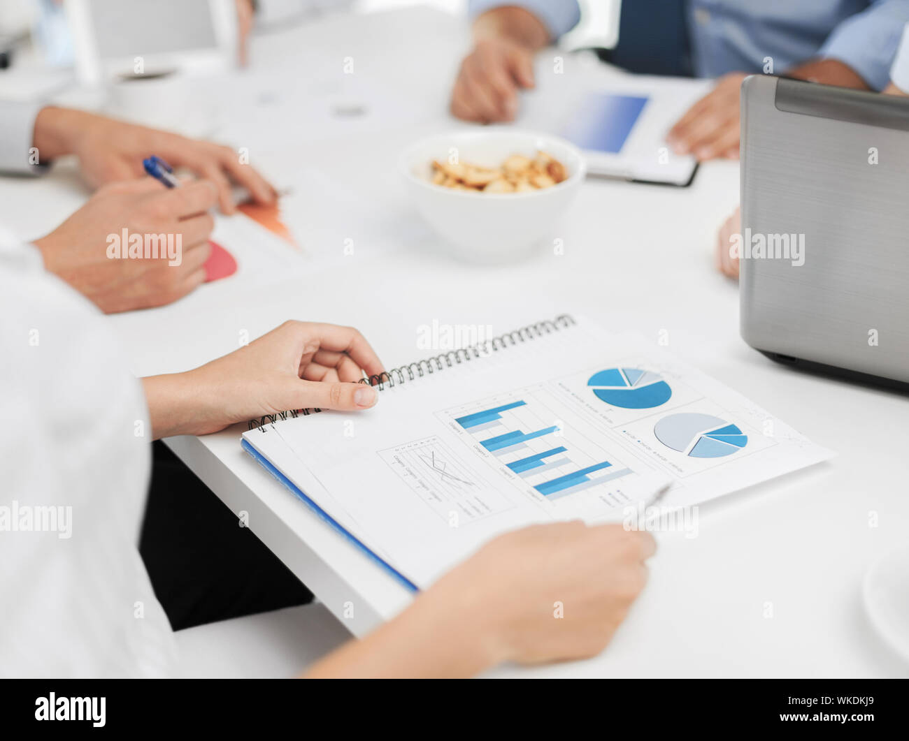 business team having discussion in office Stock Photo