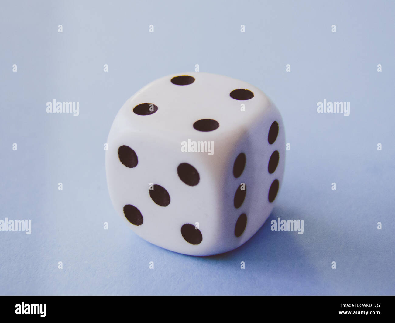 Dice Over White Background Stock Photo Alamy