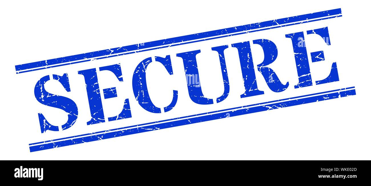 secure stamp. secure square grunge sign. secure Stock Vector Image ...