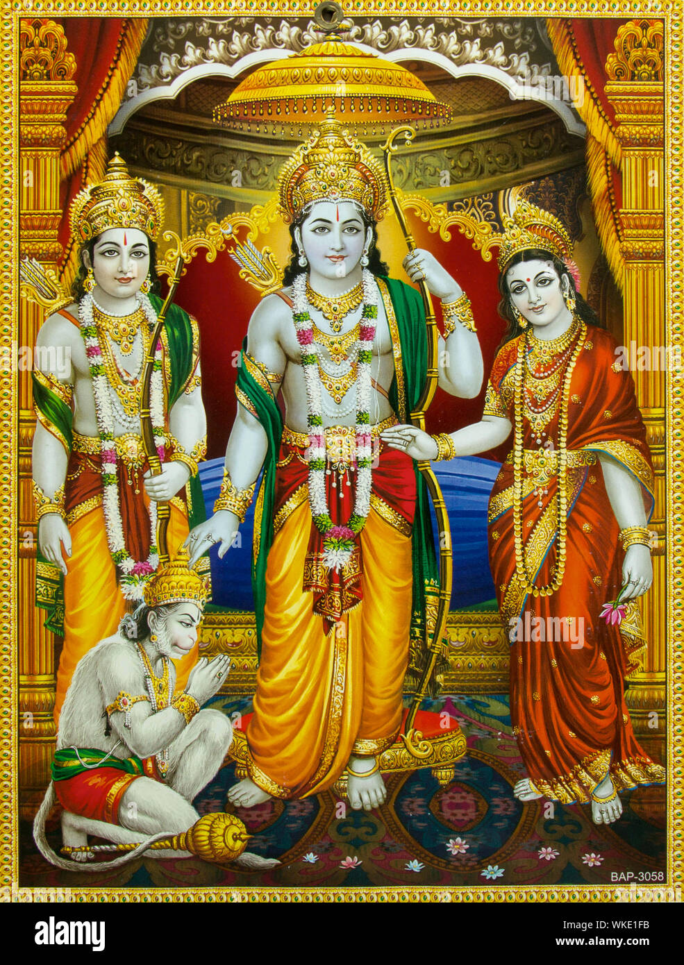 Poster of Indian god Stock Photo Alamy