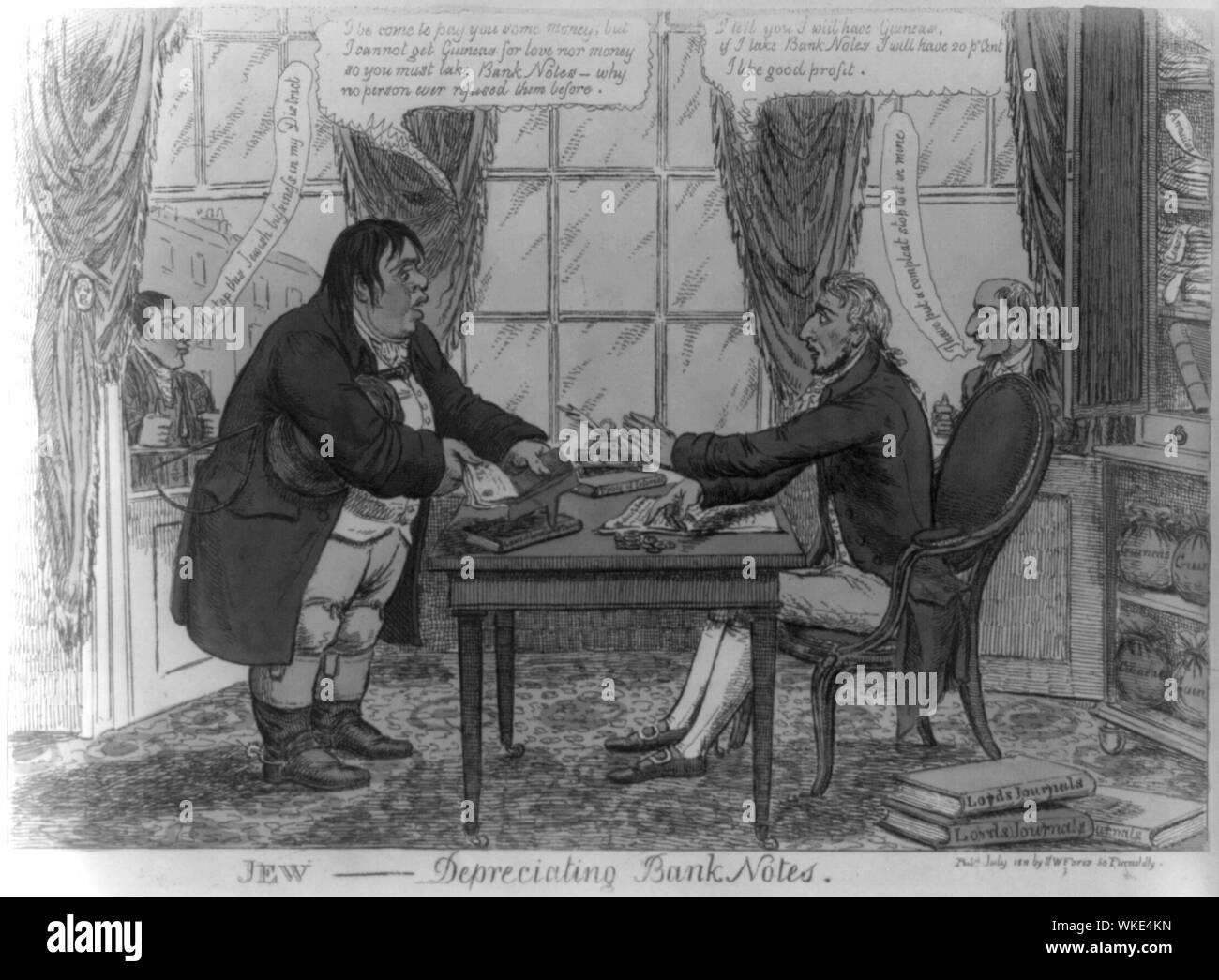 Jewking depreciating bank notes Abstract Lord King, with Jewish