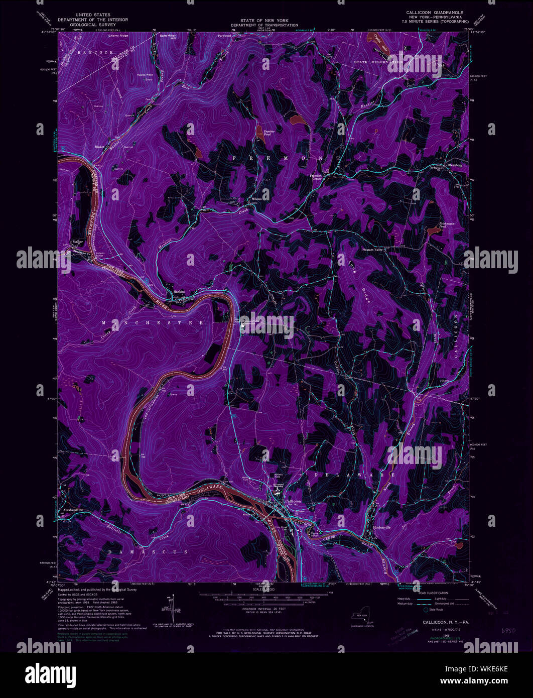 map-of-callicoon-new-york-hi-res-stock-photography-and-images-alamy