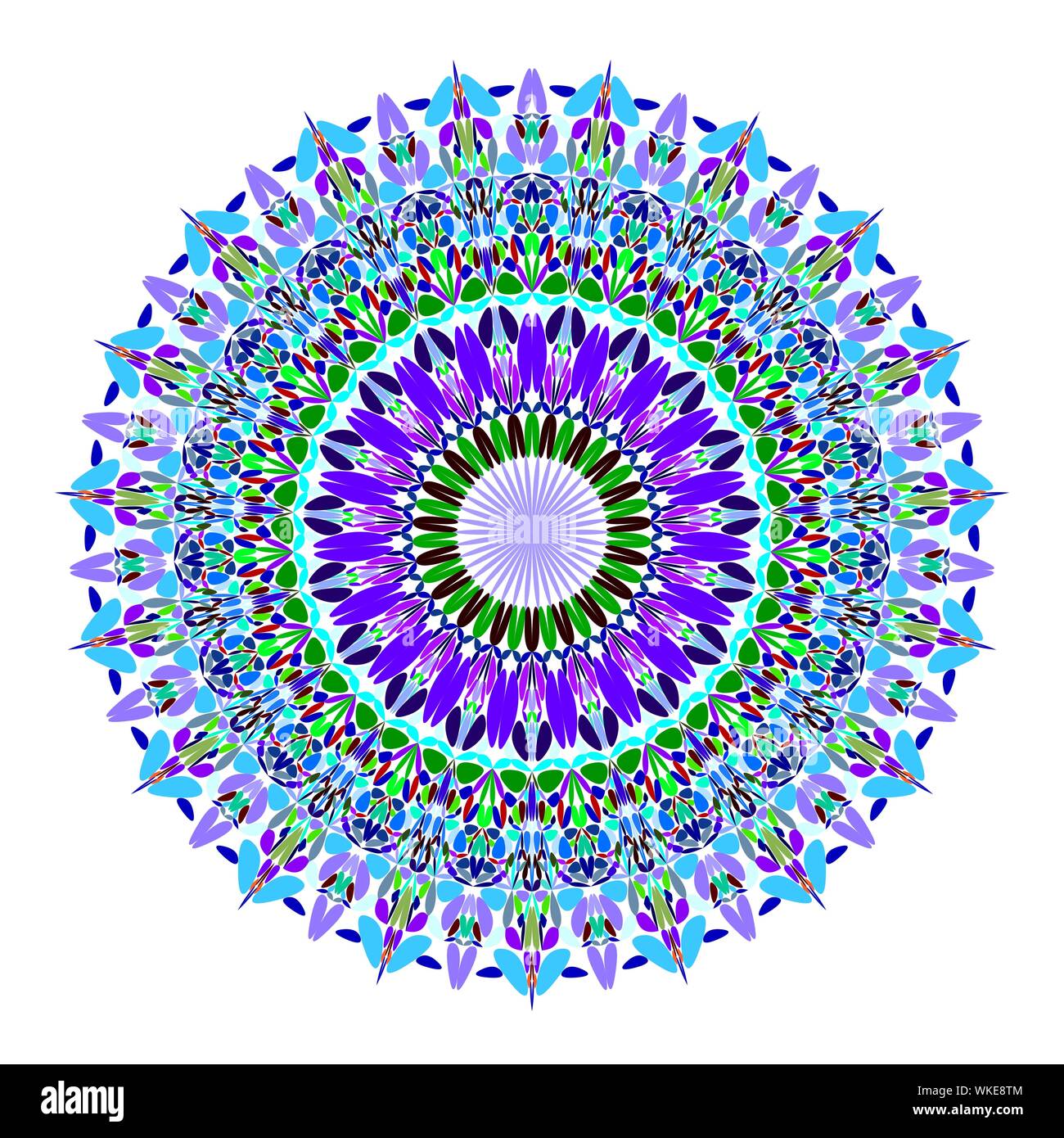 Floral mandala - abstract circular vector graphic design Stock Vector ...