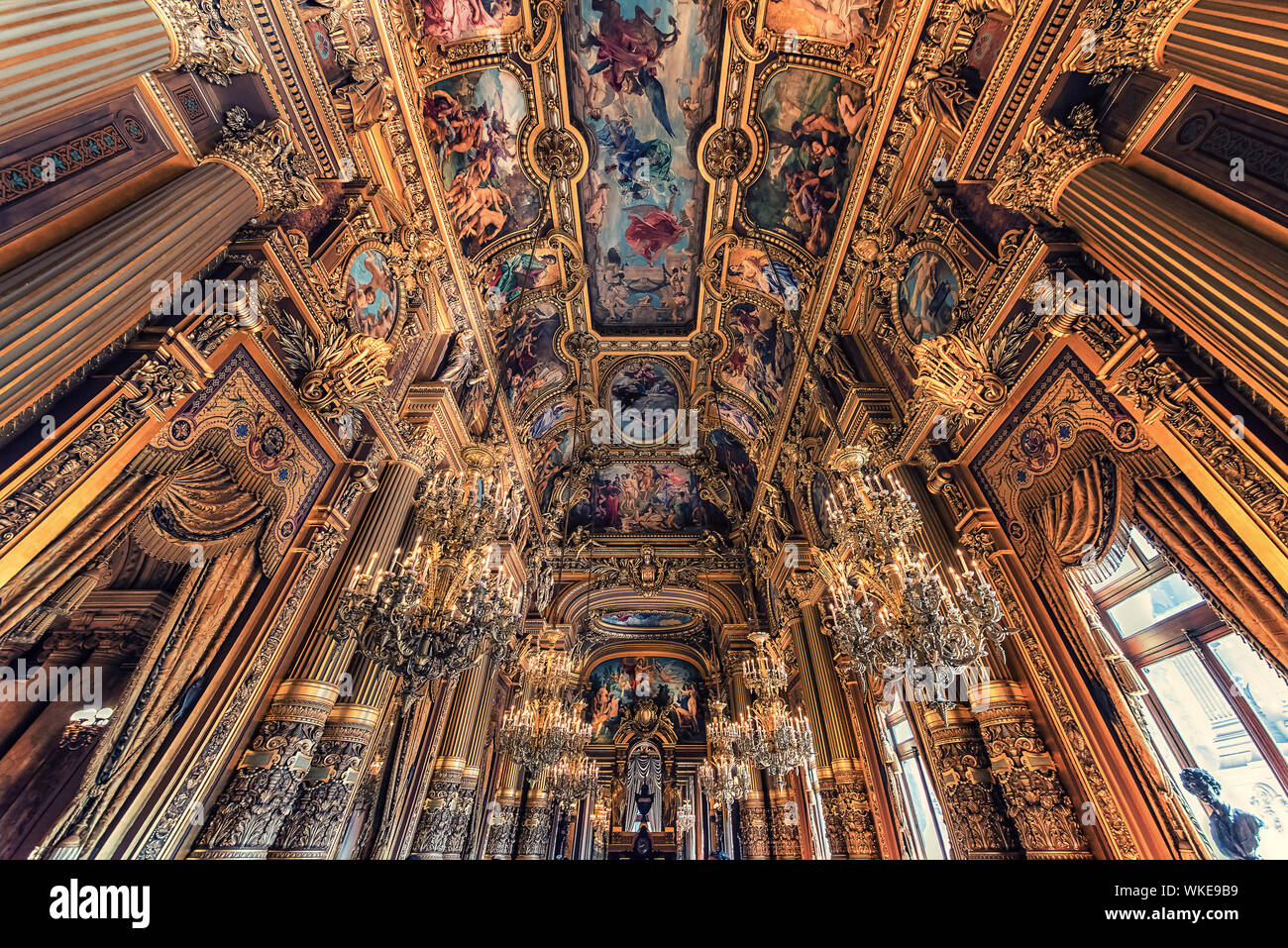 Inside the Palais Garnier, opera house in Paris Stock Photo