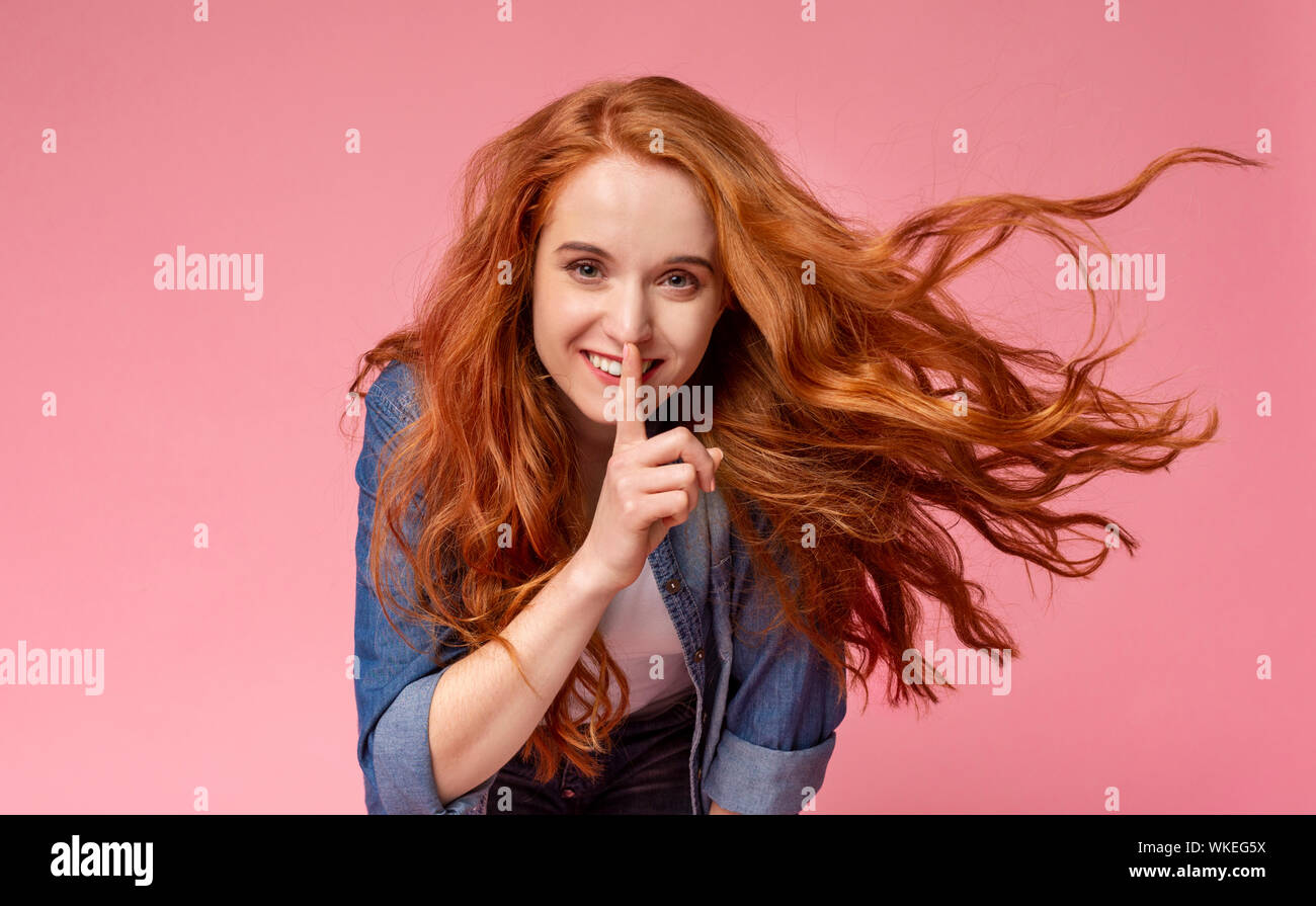 Image Of Young Redhead Girl Model 13 14 Years Old With Beautiful Long  Hairstyle And Red Ginger Hair Glowing Like Fire In Sunshine With Curls And  Eaves Posing Wearing Lipstick And Yellow