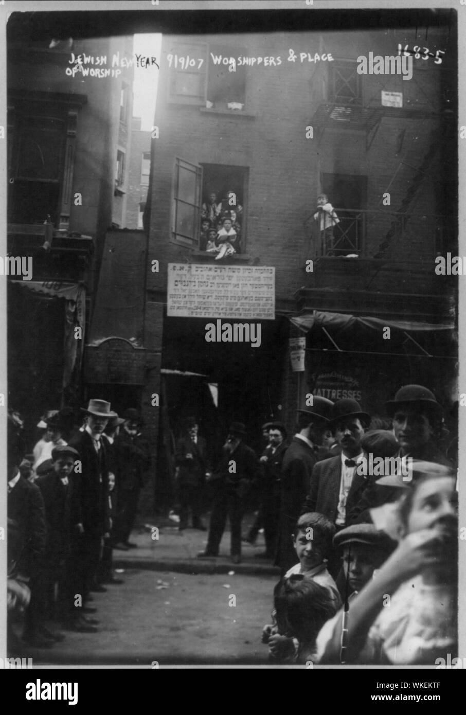 Jewish life worshippers and converted synogogue, Jewish New Year, New