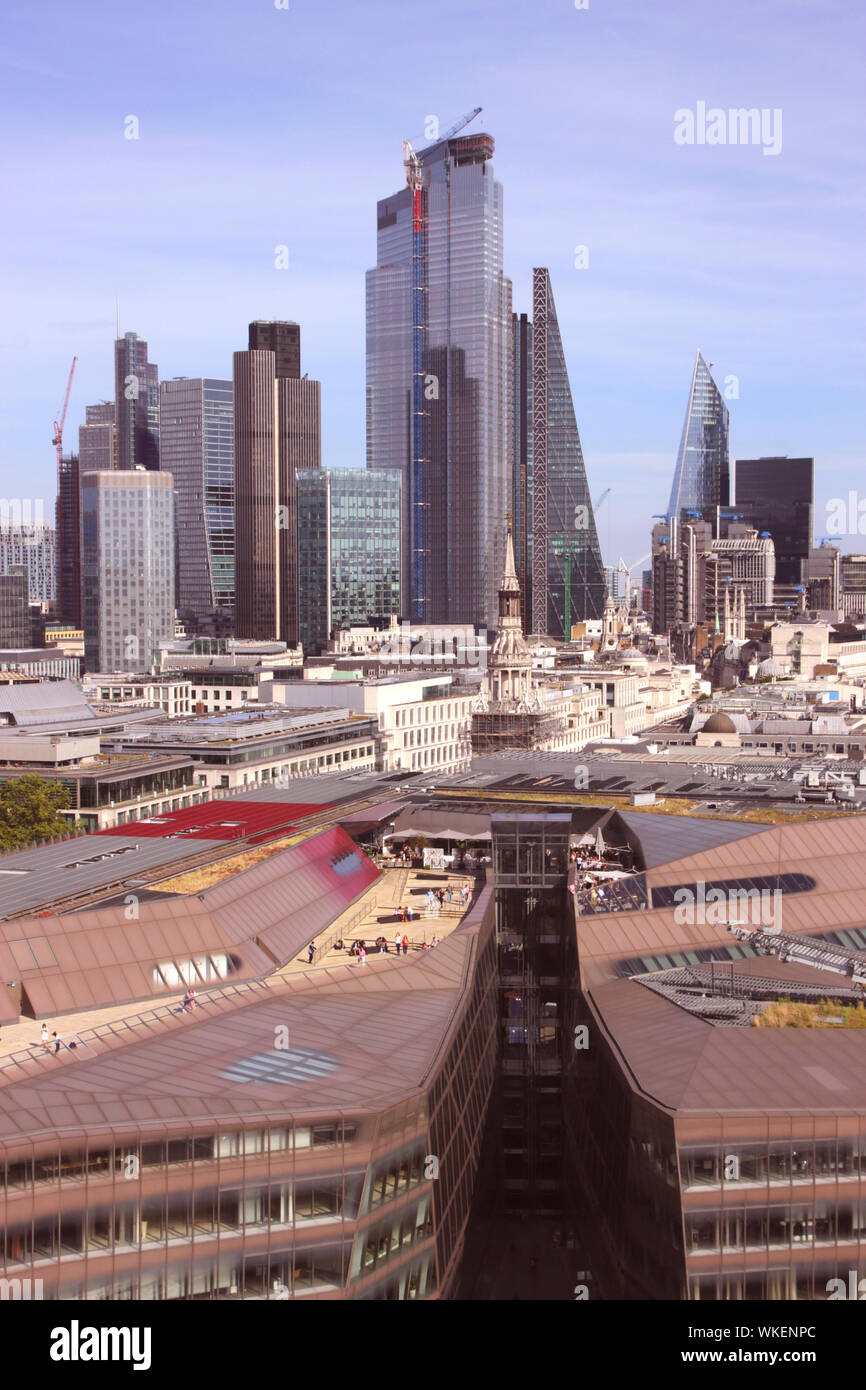 London financial district skyline 2019 Stock Photo
