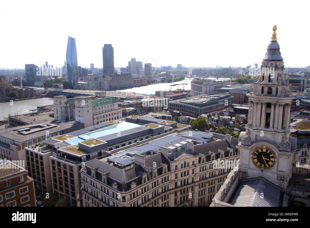 London skyline view from St Paul's Cathedral 2019 Stock Photo