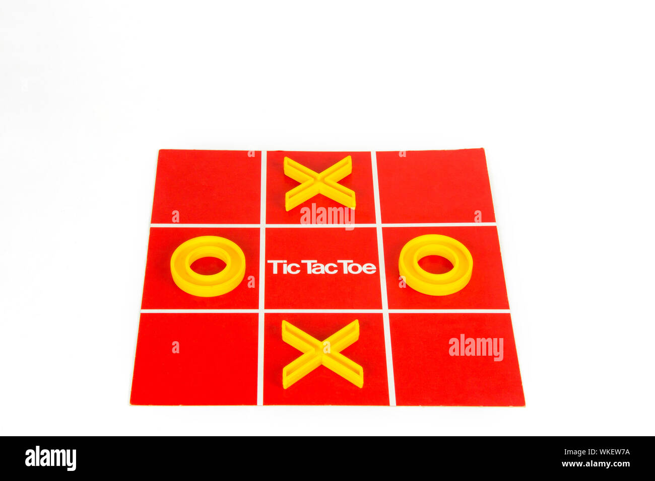 Closeup of Noughts and Crosses game Stock Photo Alamy
