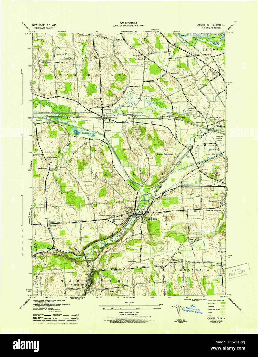 New York NY Camillus 123067 1943 31680 Restoration Stock Photo Alamy