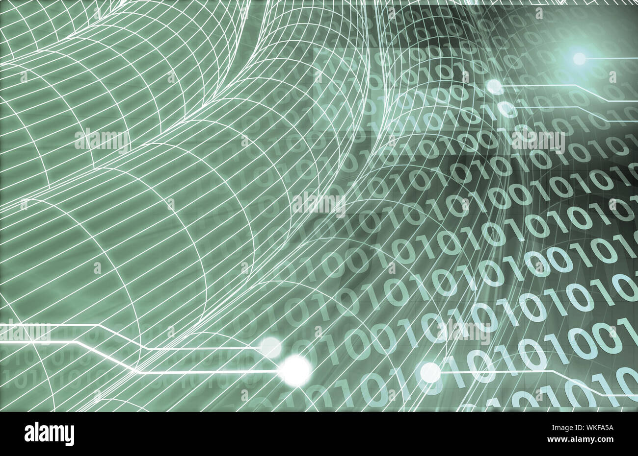 Web Information Technology Art of the Future Stock Photo