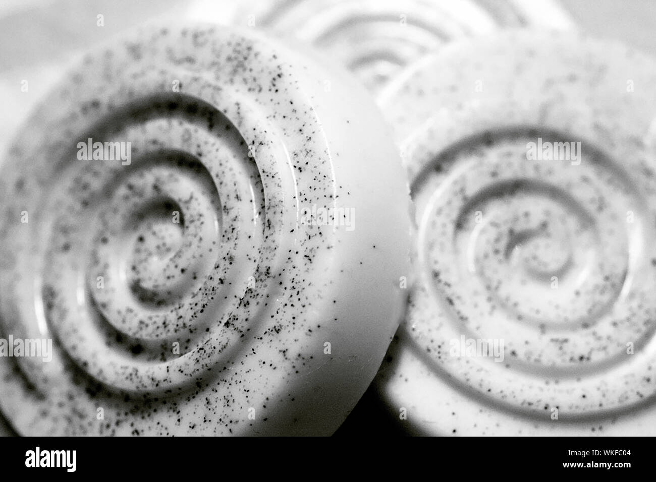 Close-up Of Soaps With Spiral Pattern Stock Photo