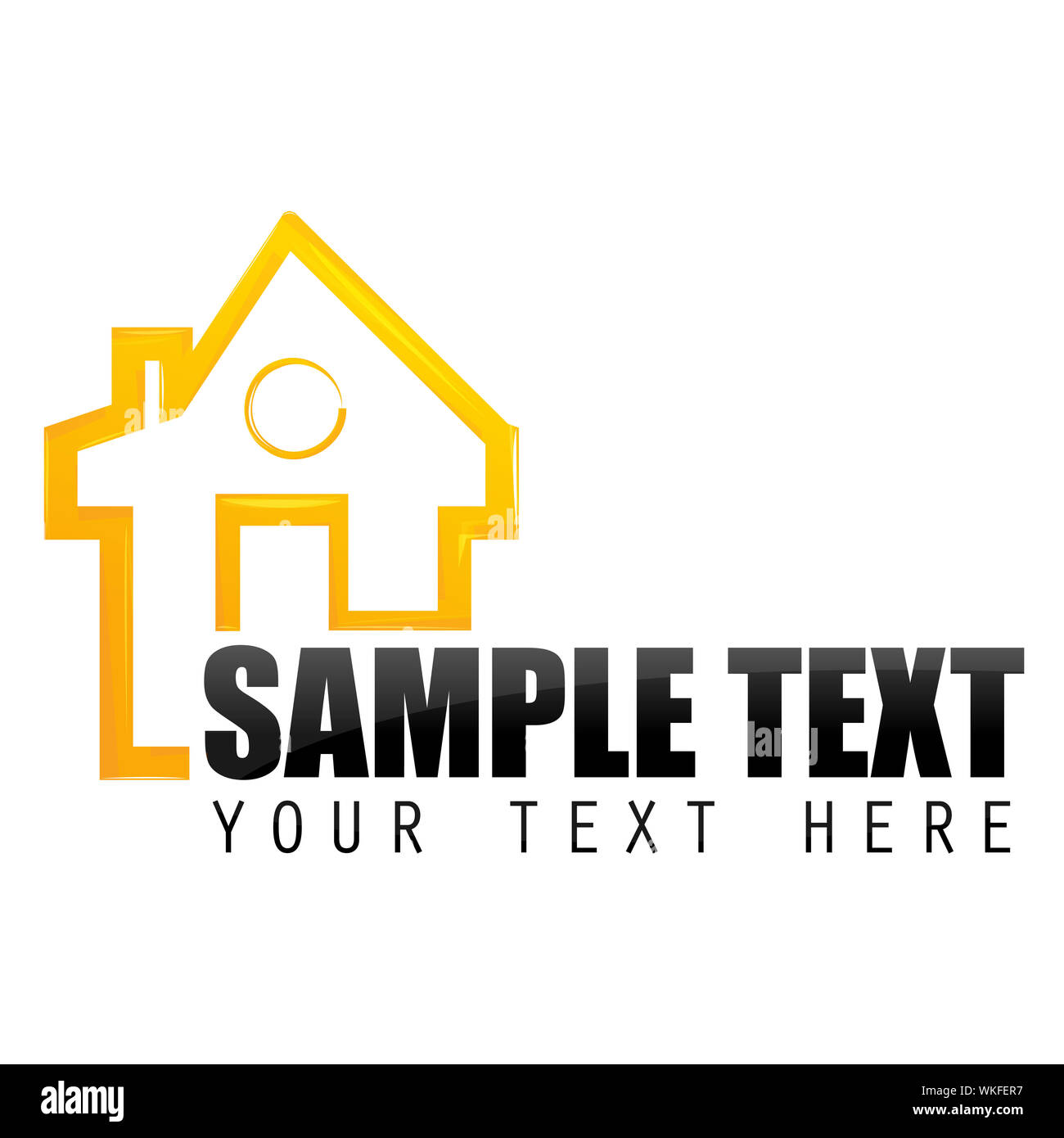 illustration of home sample card on white background Stock Photo - Alamy