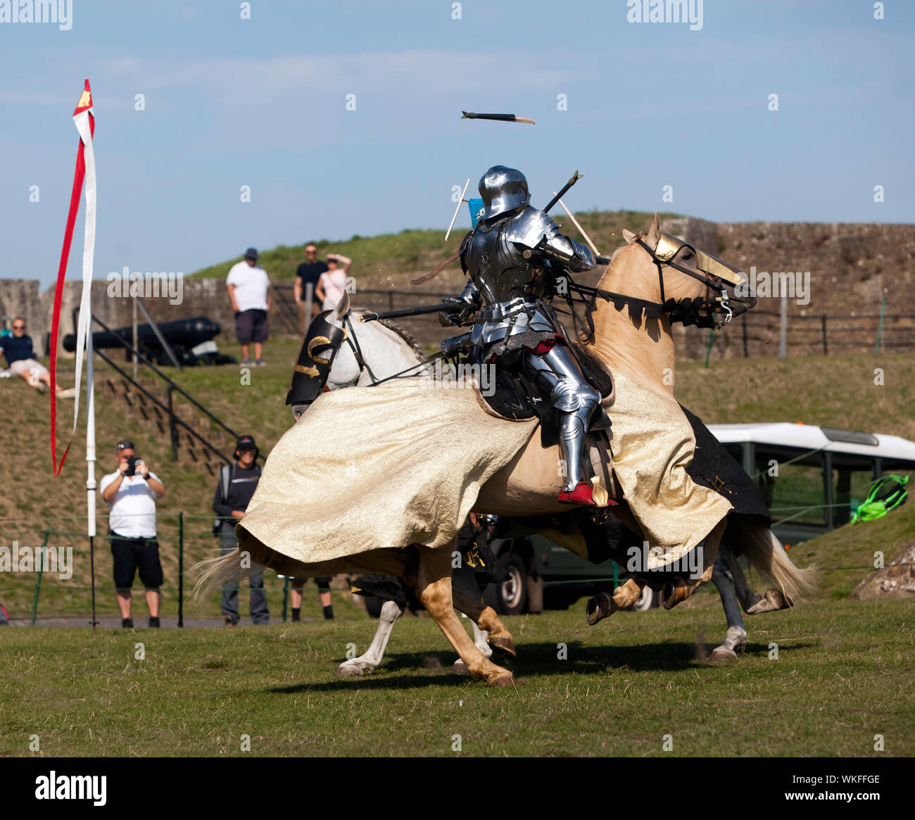 Mounted Knights in Armour, taking part in a Joust: The Battle for Good ...