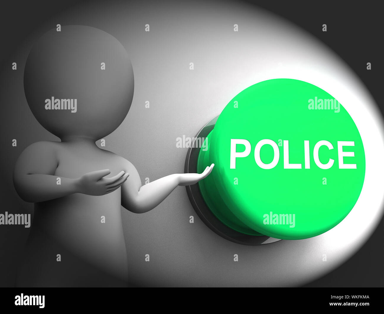 Police Pressed Meaning Law Enforcement Or Officer Stock Photo Alamy