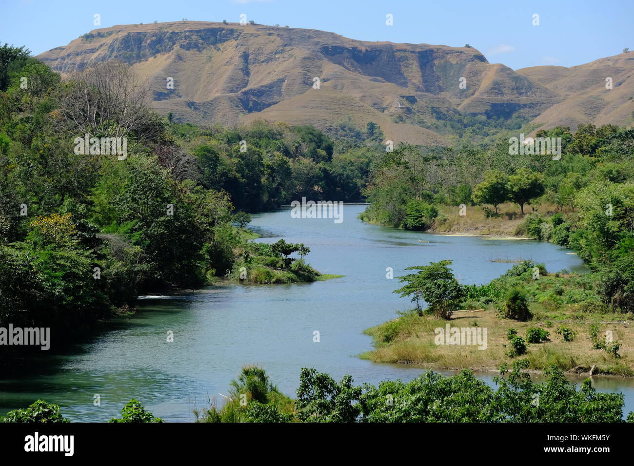 Dam Bendungan Kambaniru in East Sumba Regency Indonesia Stock Photo