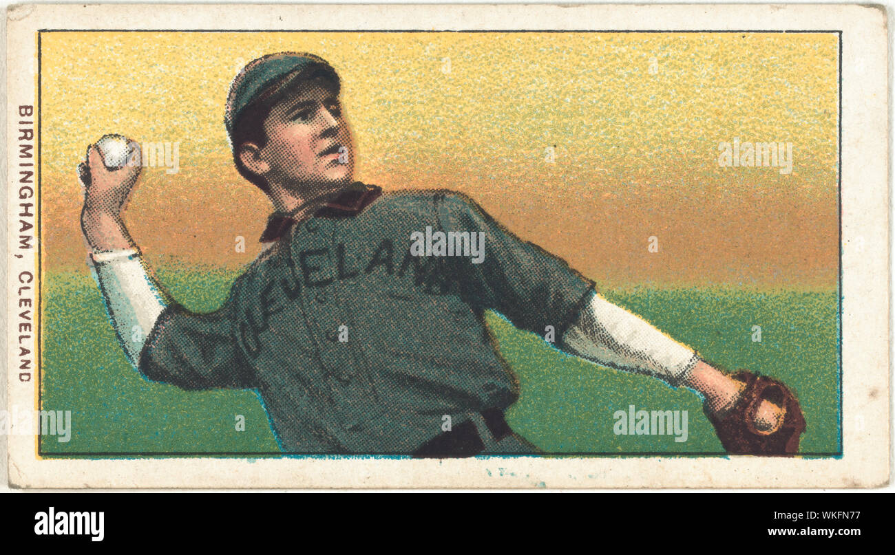 Joe Birmingham, Cleveland Naps, baseball card portrait Stock Photo Alamy