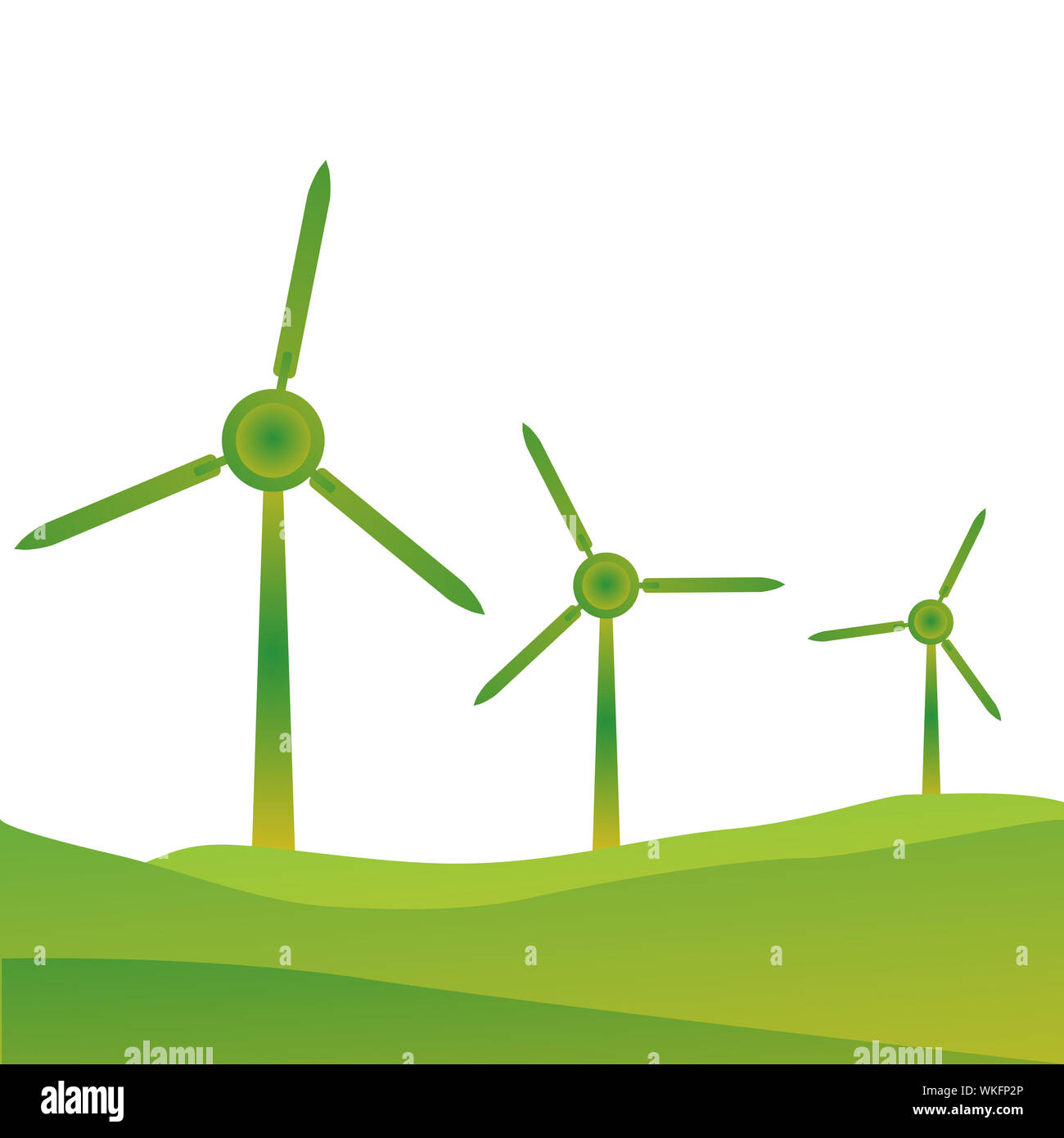 illustration of windmills Stock Photo Alamy