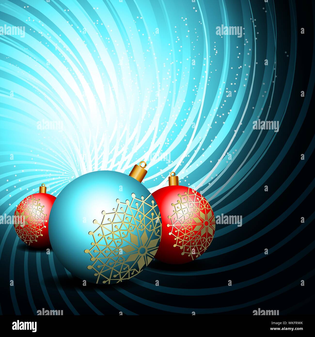 Blue christmas background, eps10 vector illustration Stock Photo - Alamy