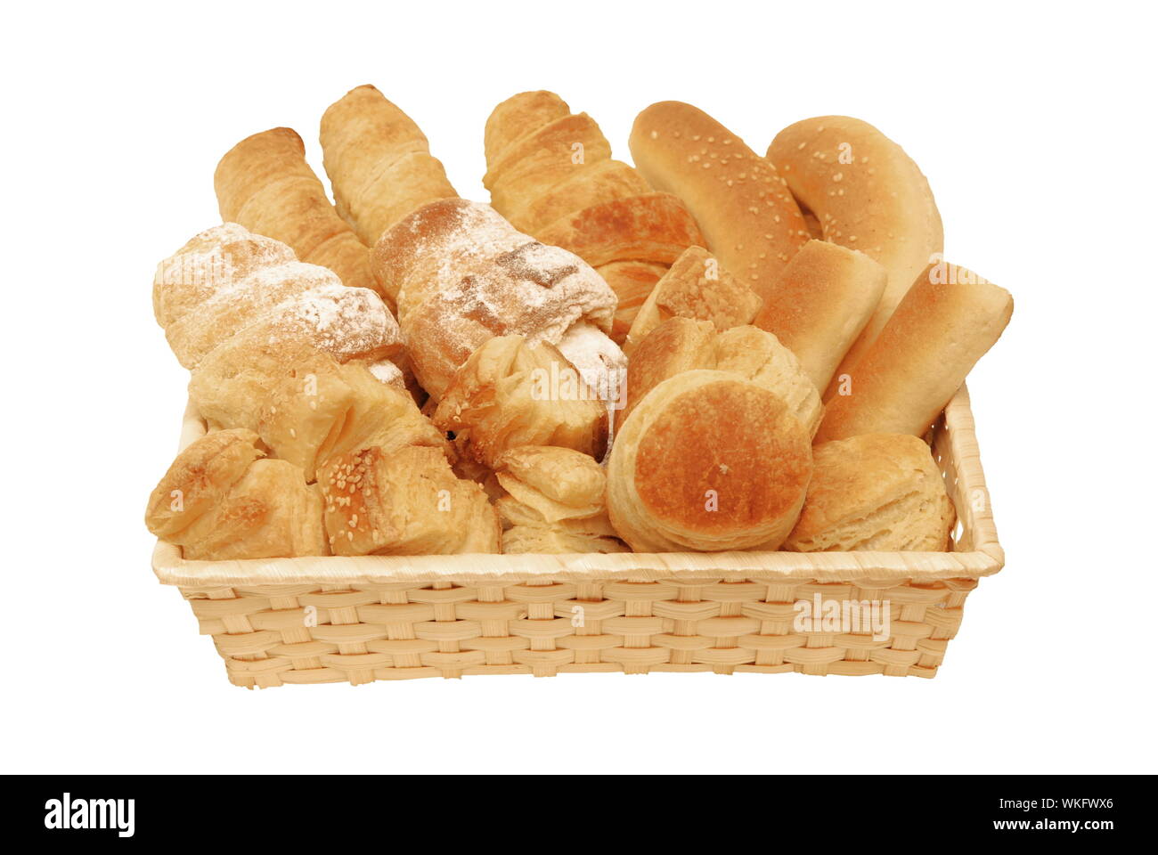 Bread and Pastry in the basket Stock Photo Alamy