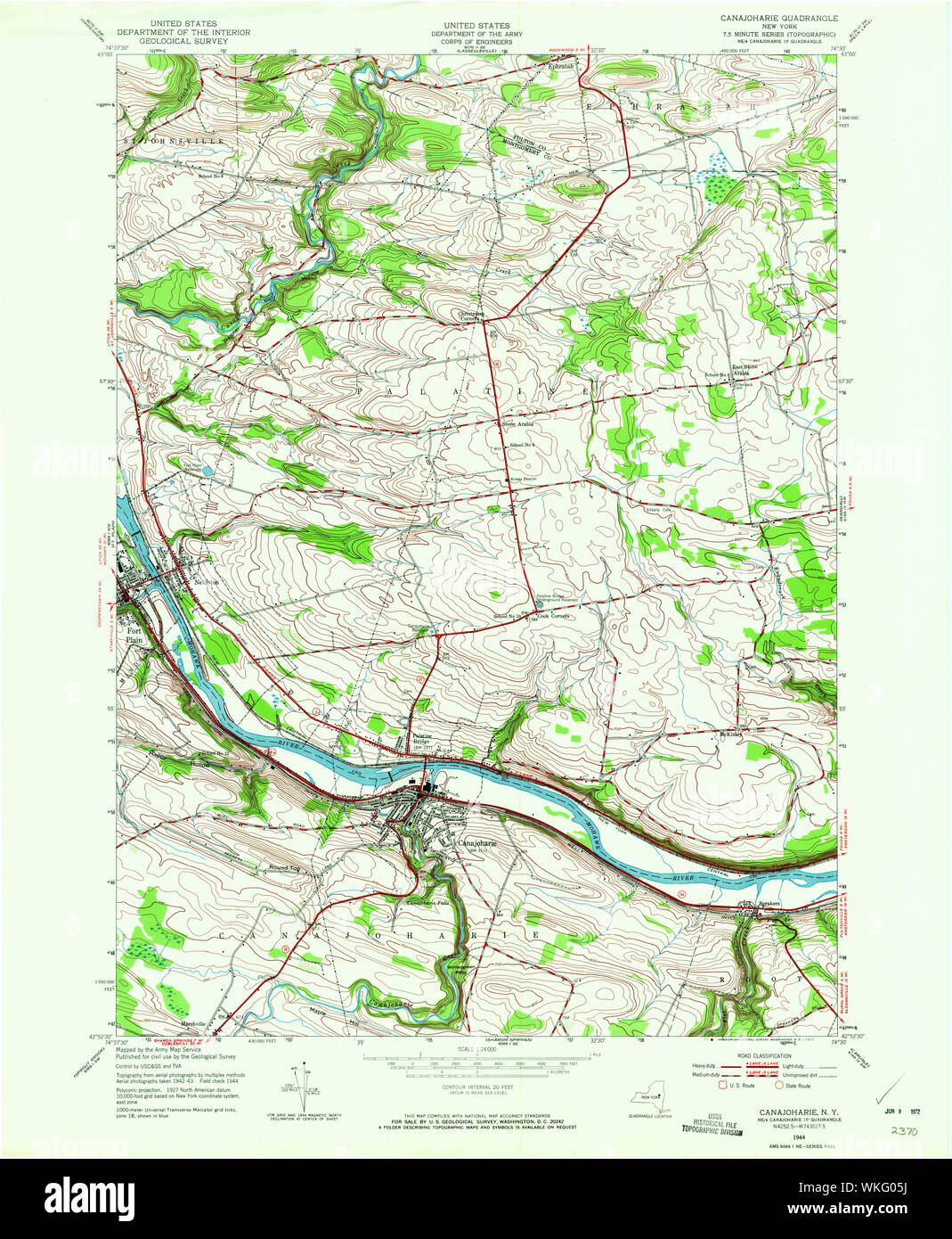 New York NY Canajoharie 123405 1944 24000 Restoration Stock Photo Alamy