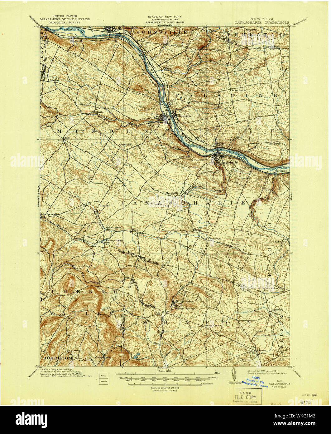 New York NY Canajoharie 123410 1902 62500 Restoration Stock Photo Alamy