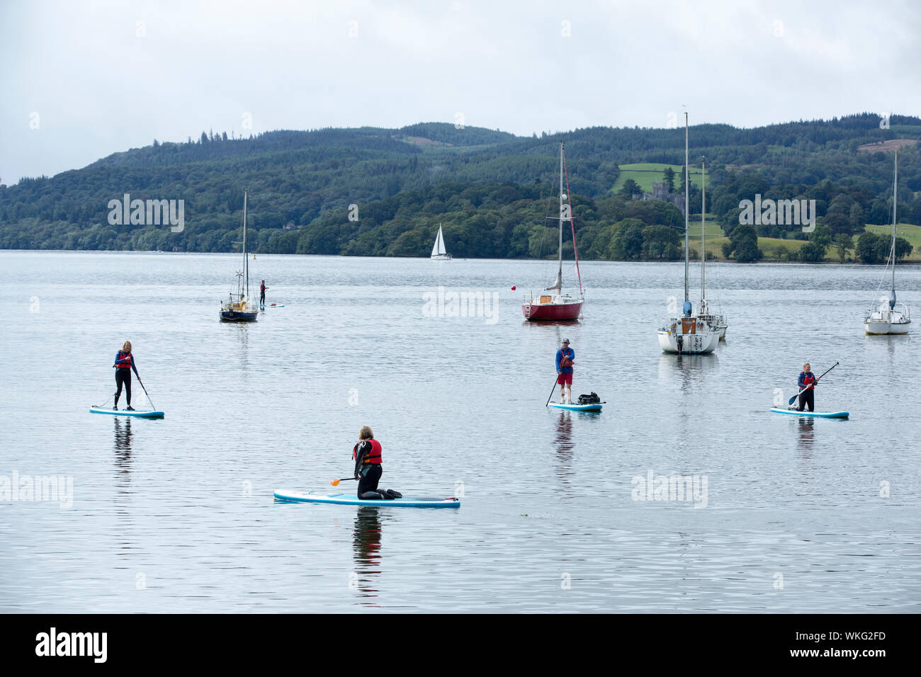 Paddle boarding lake uk hi-res stock photography and images - Alamy