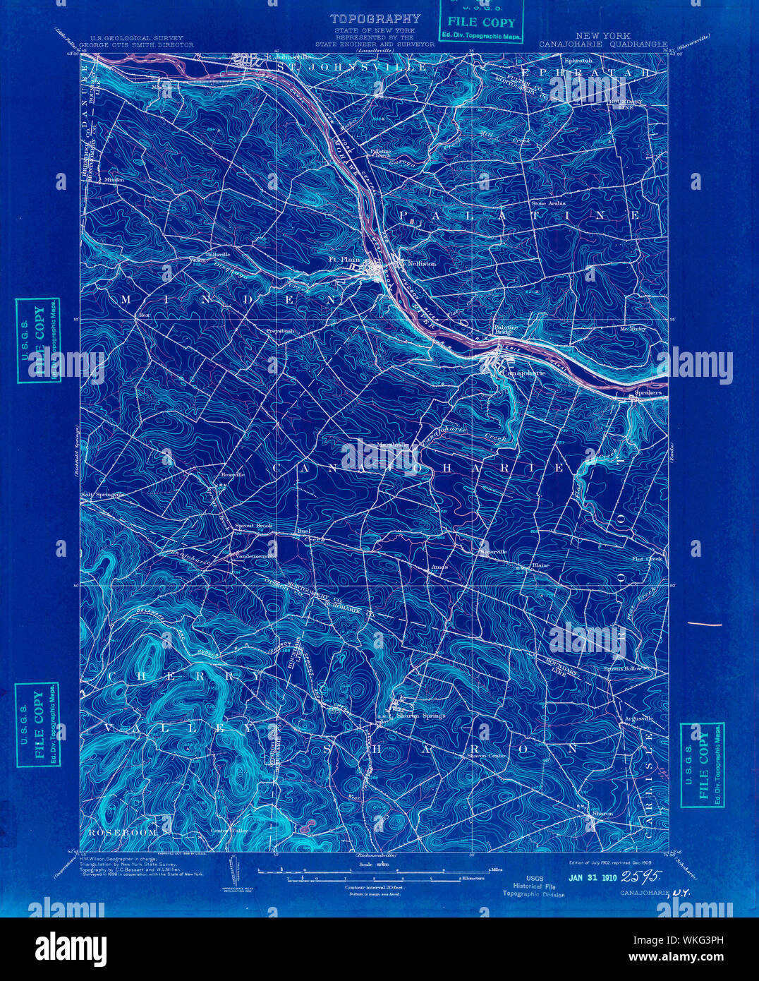 New York NY Canajoharie 140416 1902 62500 Inverted Restoration Stock