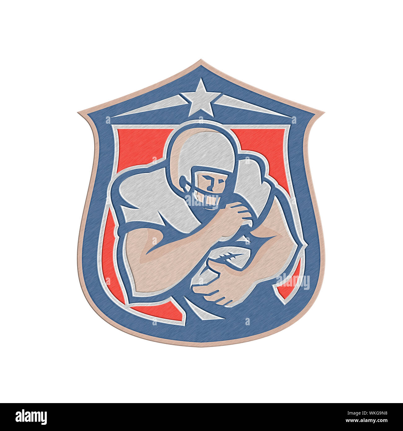 football crest with football and helmets Custom Helmet Decals Oakley Visor or Under Armour Visor Under Armour NFL/Unbranded Visor Clips Premium Riddell Speed Facemask Colored Facemask Clips A Look at Modern NFL