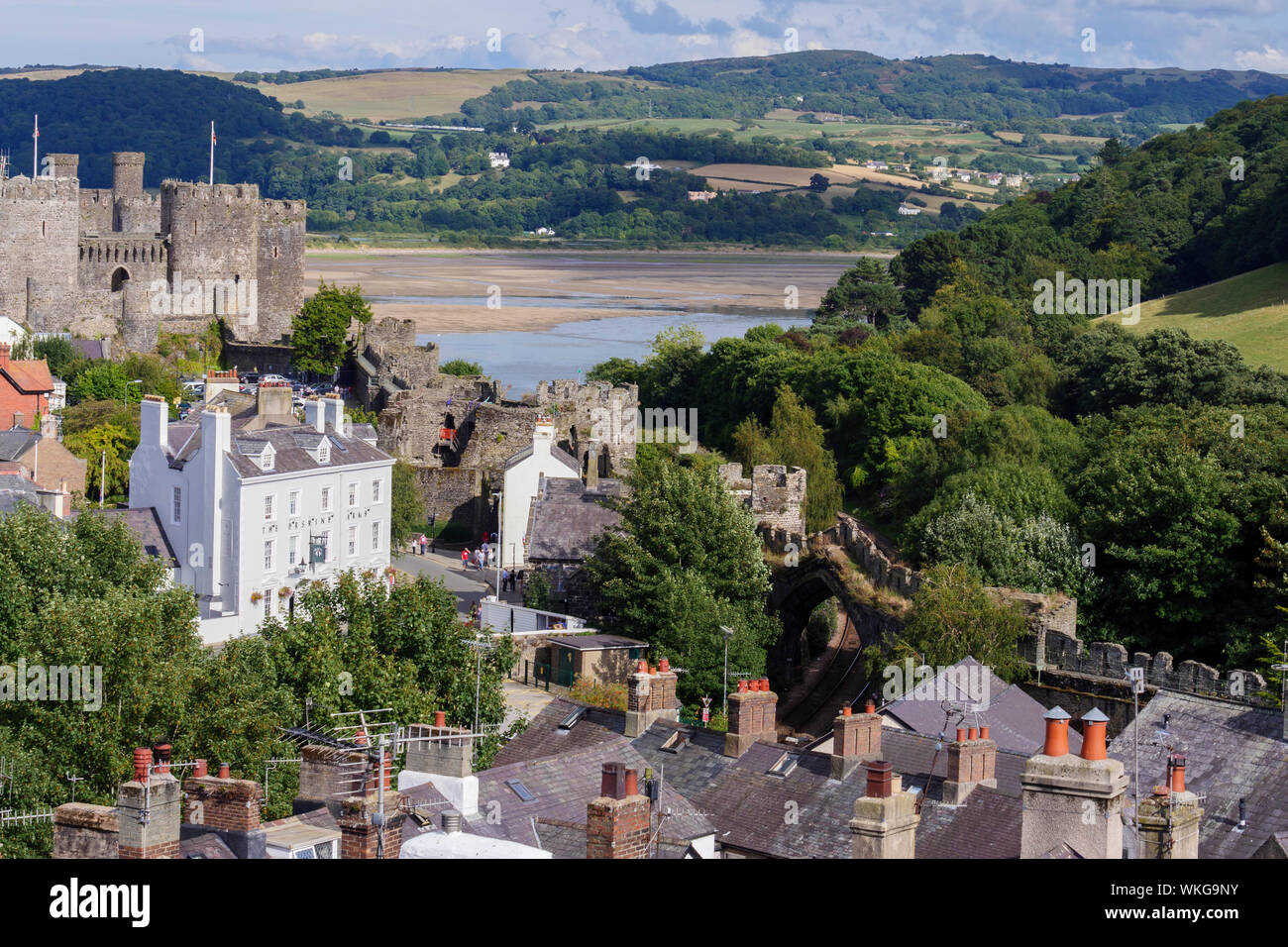 Conwy Castle Conwy Wales Stock Photo