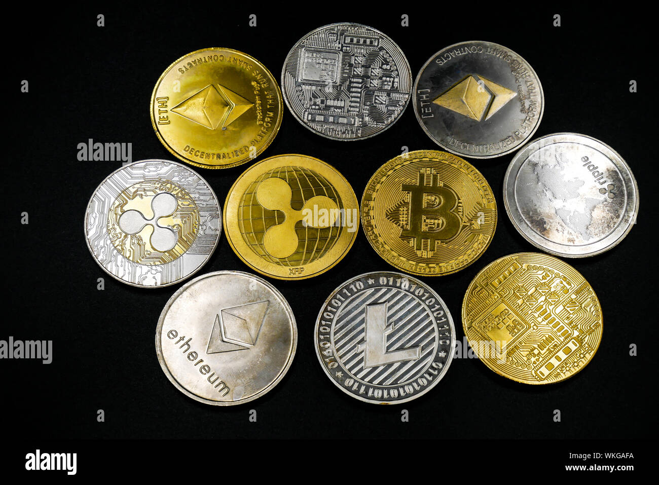 physical version of bitcoin that is a new virtual money world  cryptocurrency and digital payment system by using blockchain technology  Stock Photo - Alamy