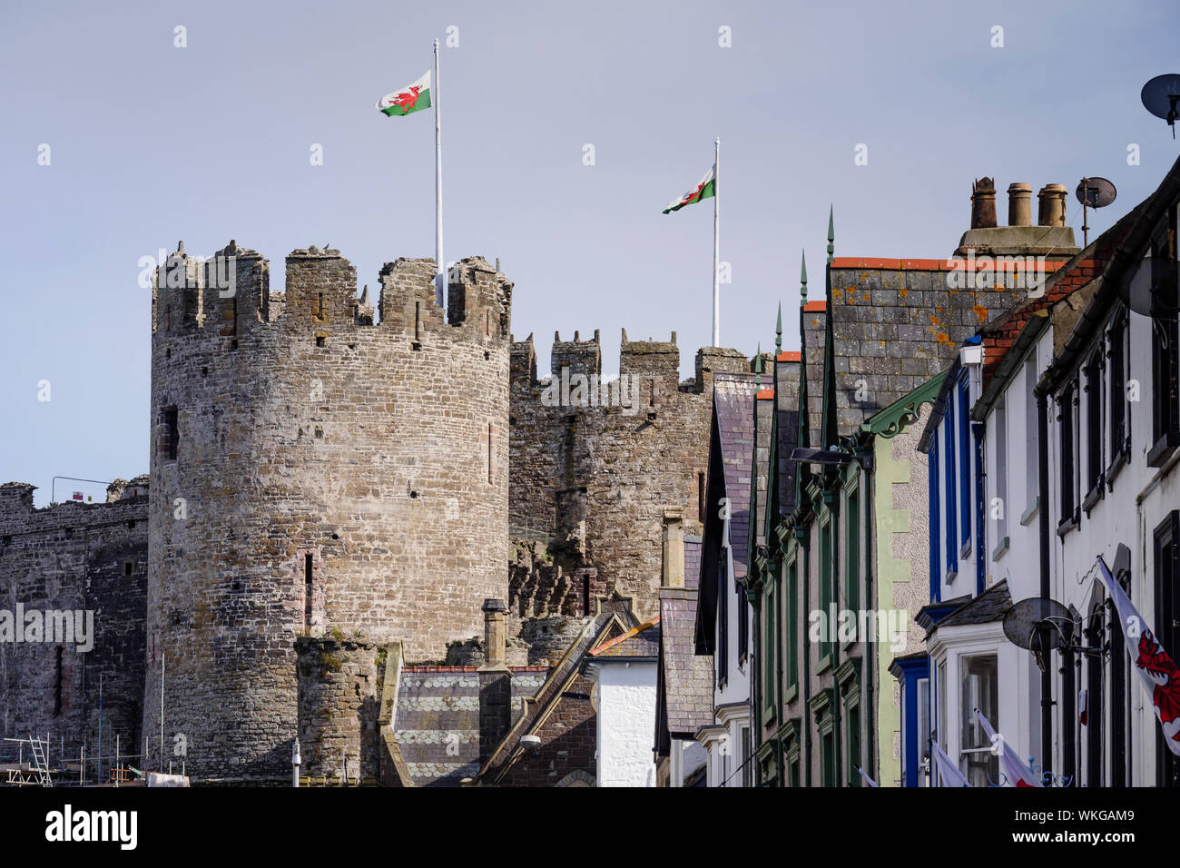 Conwy Castle Conwy Wales Stock Photo