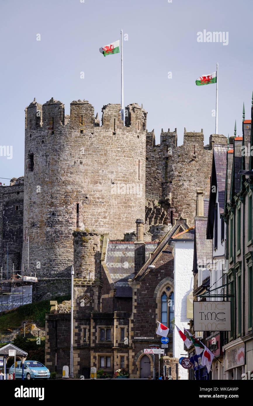 Conwy Castle Conwy Wales Stock Photo