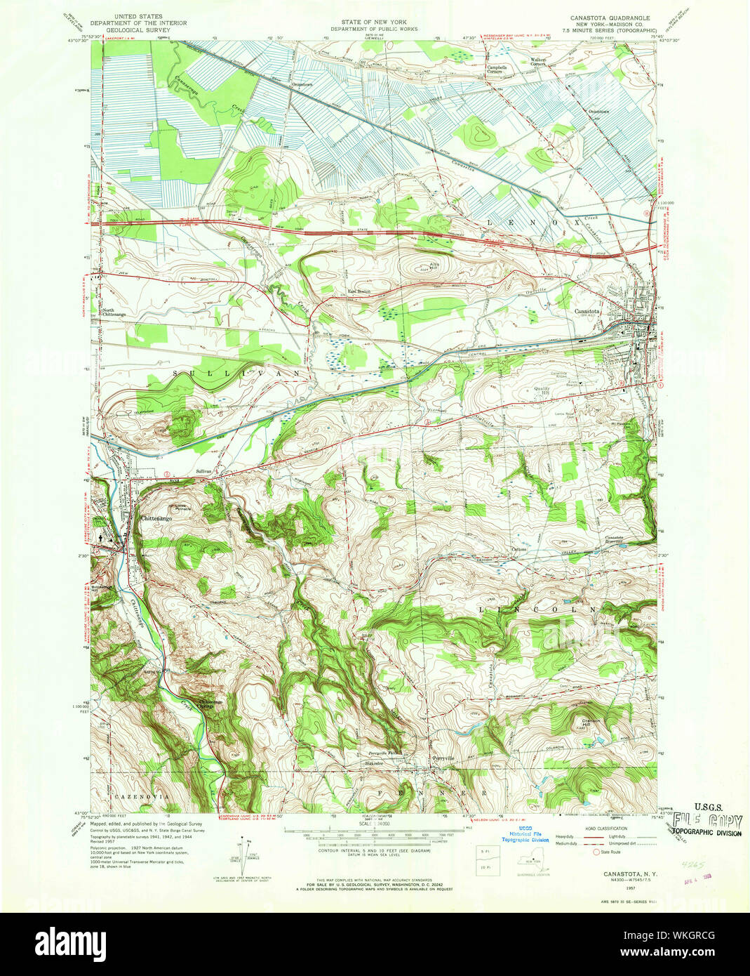 New York NY Canastota 122777 1957 24000 Restoration Stock Photo Alamy