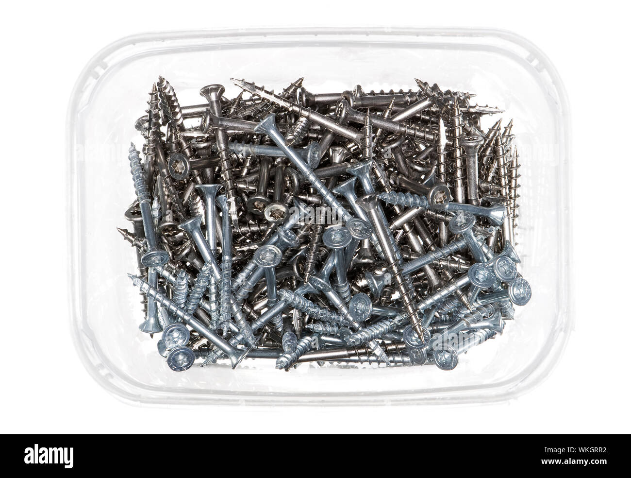A box of screws Stock Photo Alamy