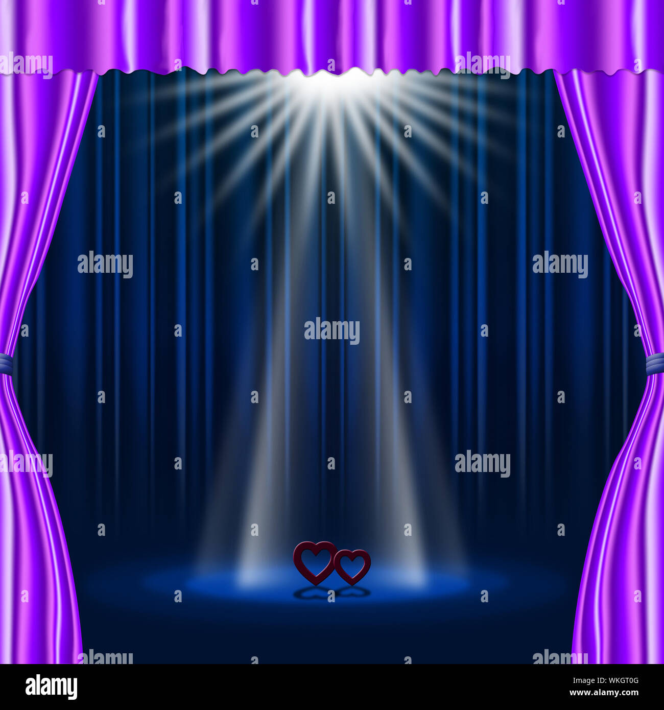Hearts Stage Meaning Beam Of Light And Lightsbeams Of Light Stock Photo