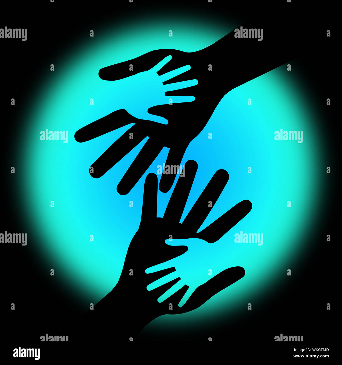 Holding Hands Meaning Kid Love And Together Stock Photo - Alamy