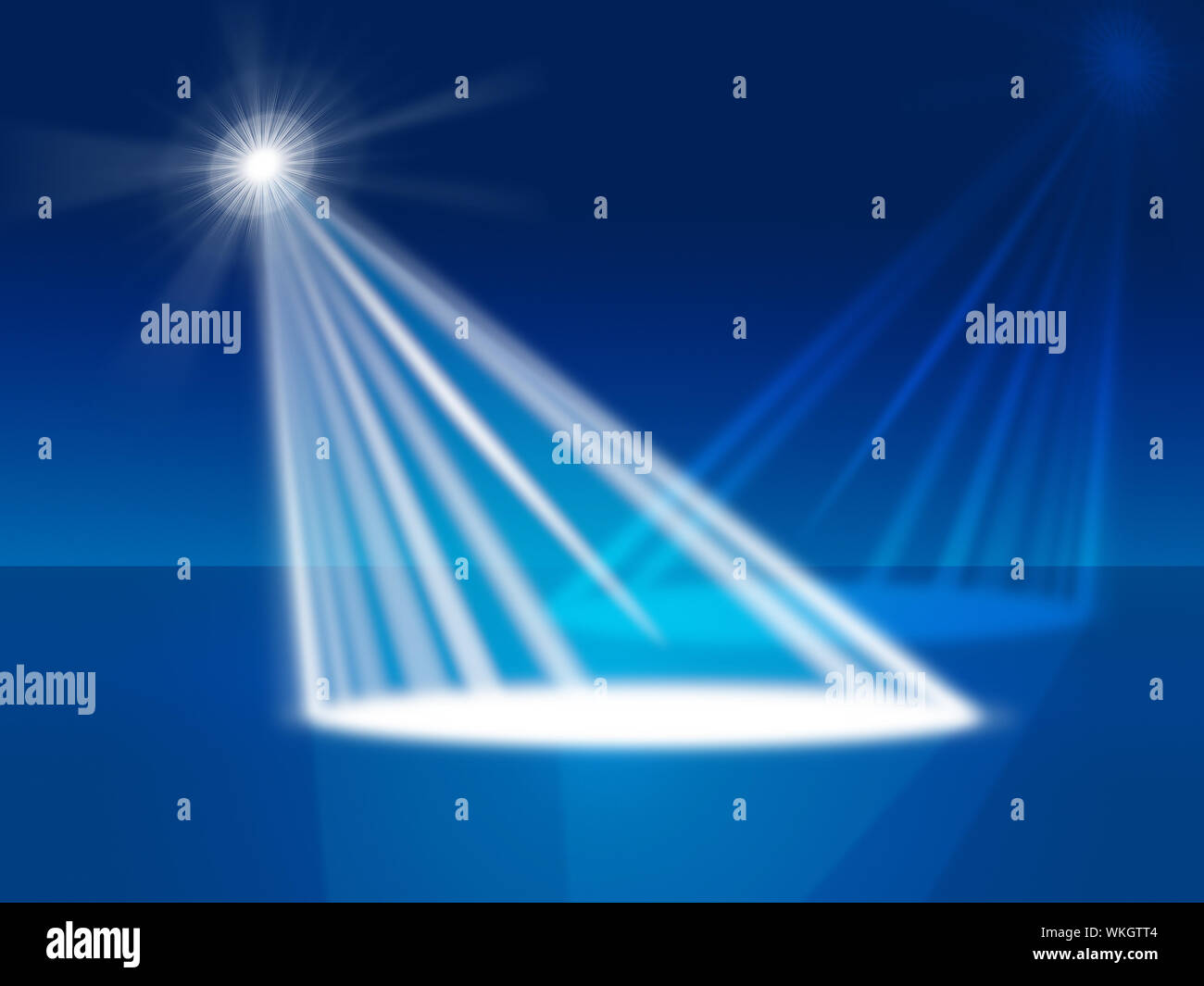Spotlight Glow Meaning Theater Stage And Blazing Stock Photo - Alamy