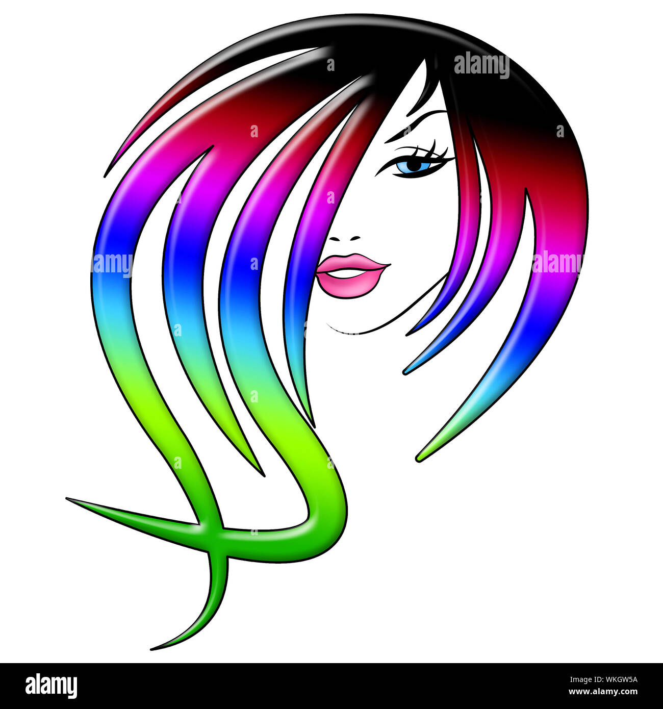 Hair Coloring Meaning Facial Care And Beau Stock Photo 270204966
