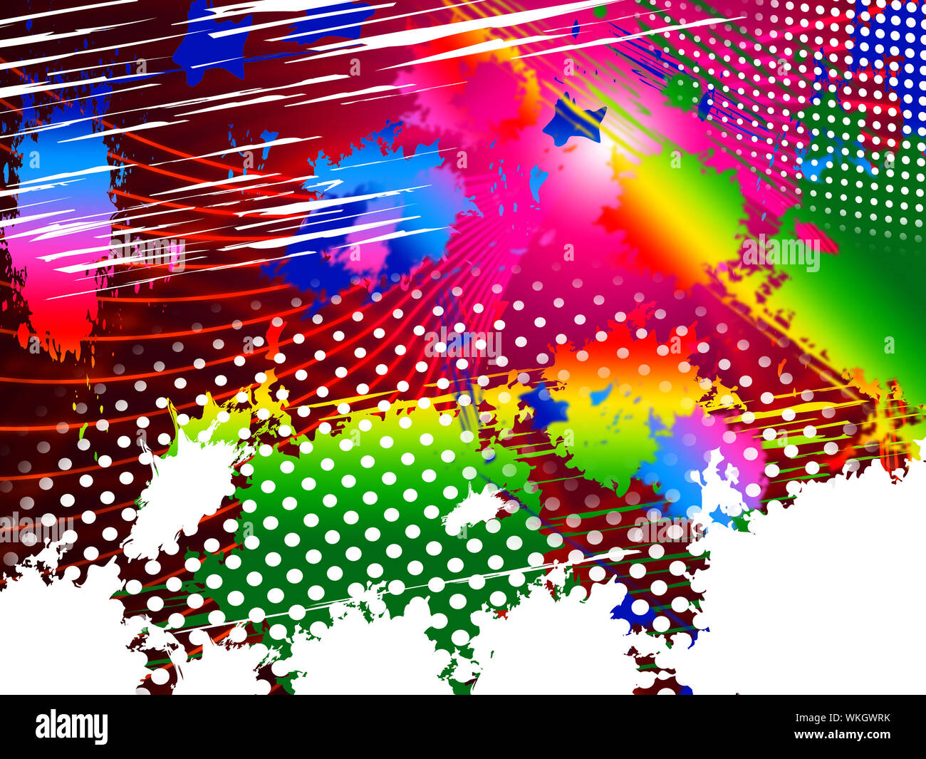 Paint Splash Meaning Multicoloured Painter And Painted Stock Photo Alamy