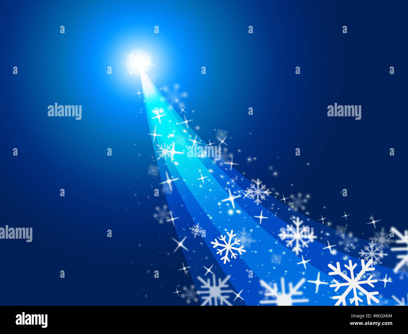 Star Glow Meaning Light Burst And Blue Stock Photo Alamy