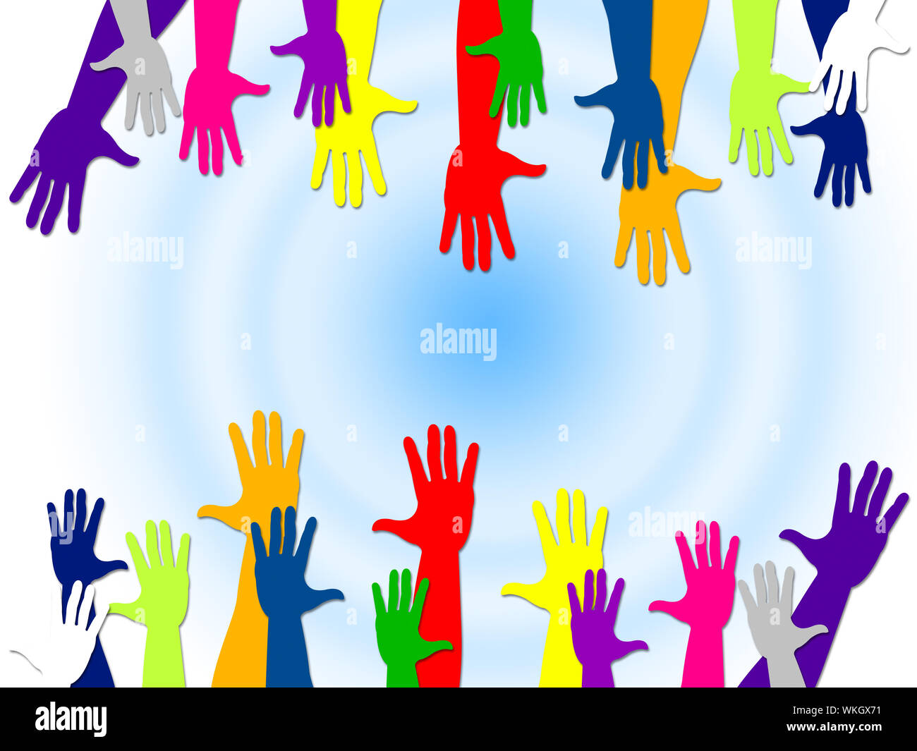Reaching Out Meaning Hand Confidant And Hands Stock Photo Alamy